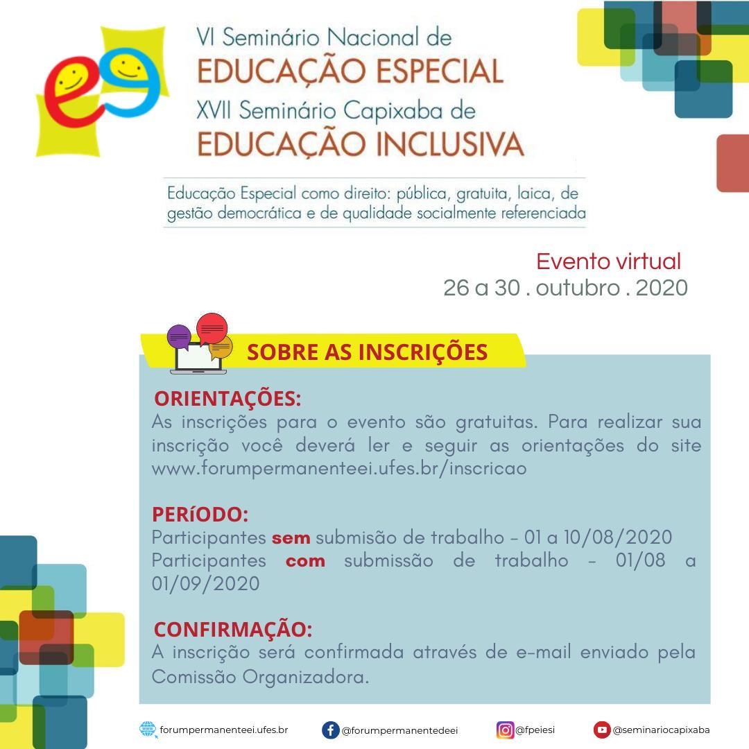 Reedição: Seminário Gaúcho de Educação Inclusiva está com inscrições  abertas - Campus Feliz