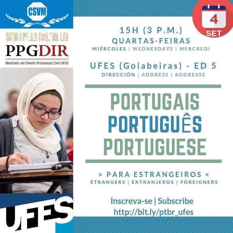 Curso de Português para Estrangeiros teve início nesse sábado, dia