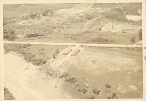 Foto antiga do terreno onde seria construído o campus de Goiabeiras da Ufes