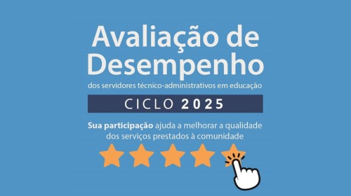Cartaz de divulgação da avaliação