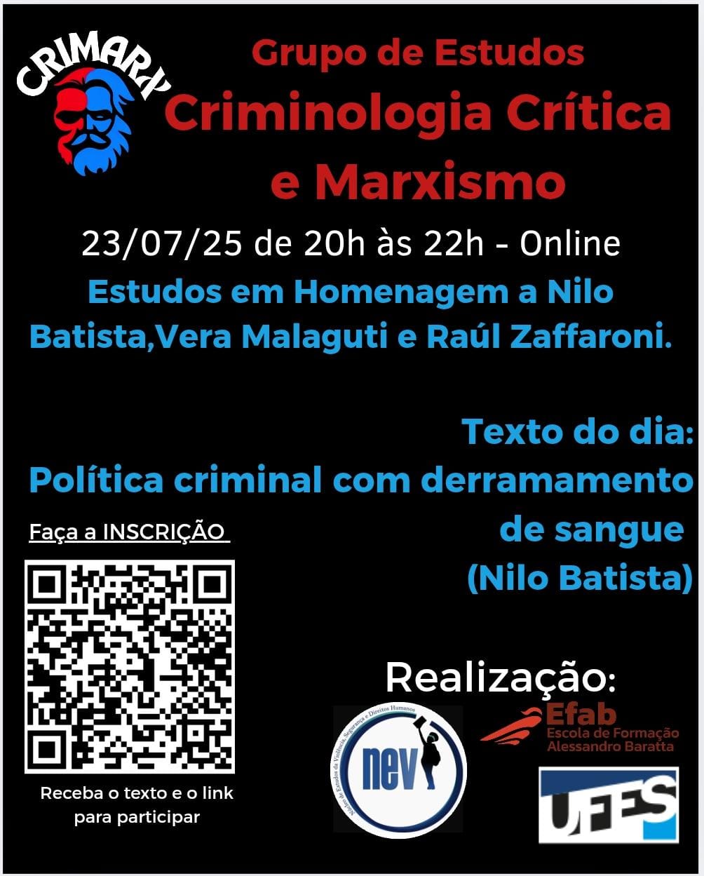 Cartaz de divulgação do encontro