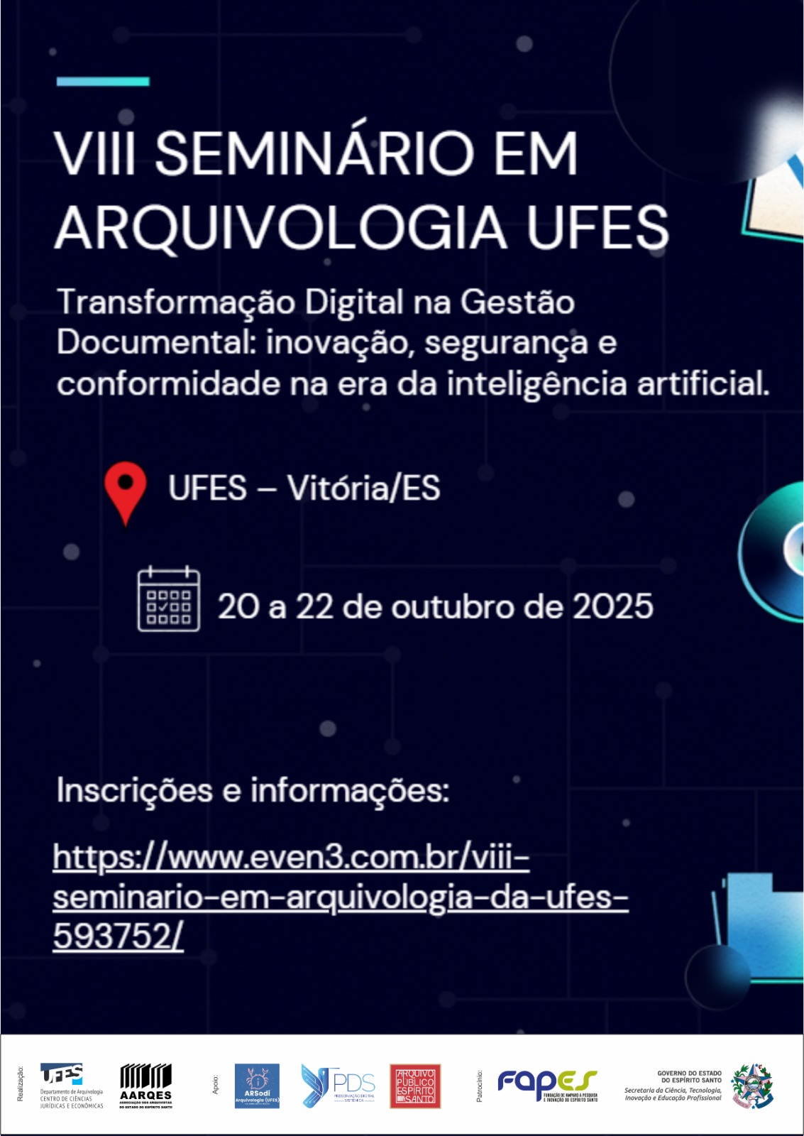 Cartaz de divulgação do evento