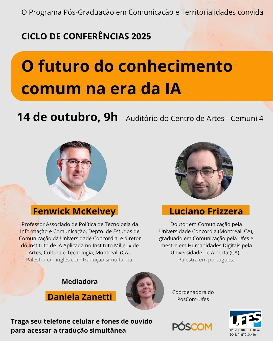 Cartaz de divulgação do evento