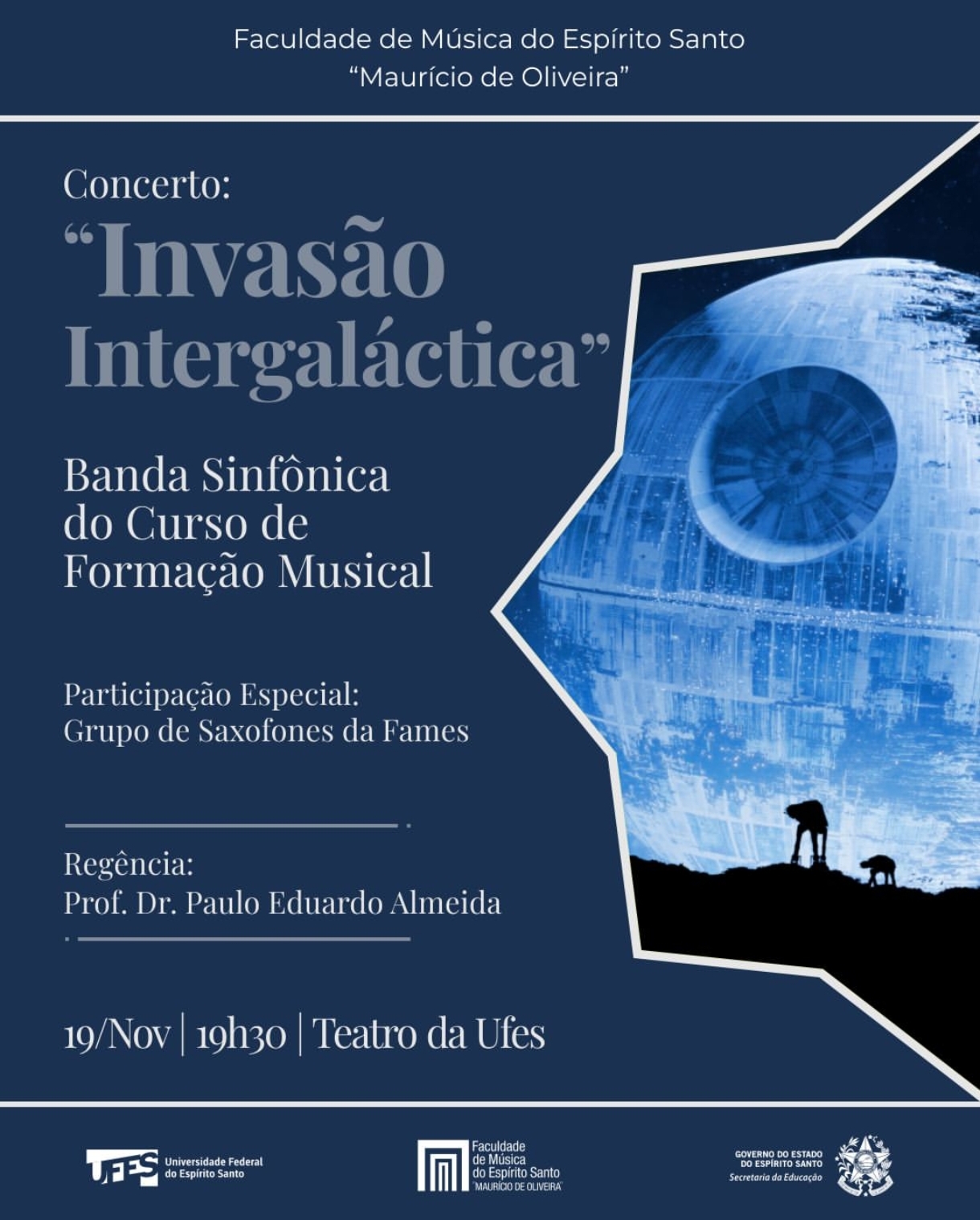 Cartaz de divulgação do concerto