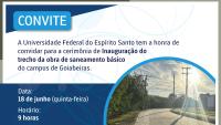 Imagem do convite para a inauguração