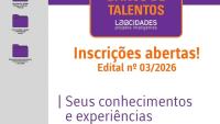 Cartaz de divulgação do edital