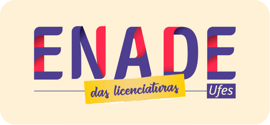Logomarca criada pela Ufes para o Enade das Licenciaturas