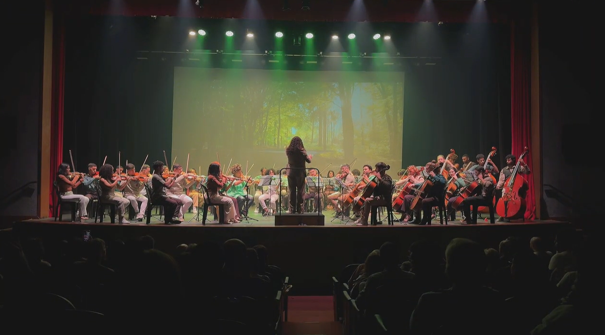 Orquestra Sinfônica Capixaba no palco