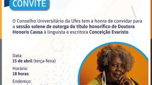 Imagem do convite para o evento