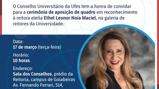 Foto do convite para a cerimônia