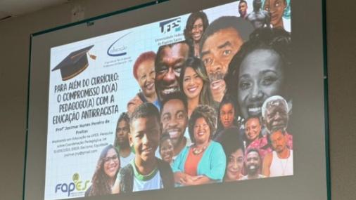 Tela de parte da apresentação da pesquisa