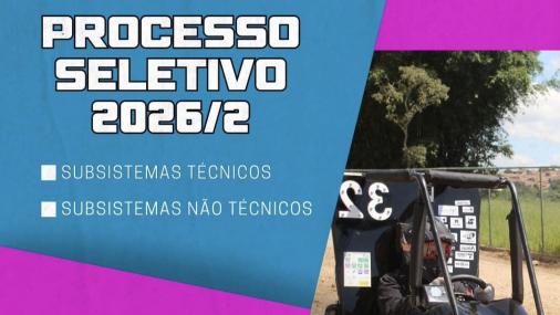 Cartaz de divulgação do processo seletivo