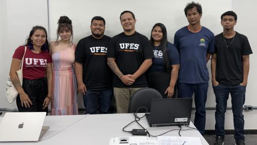 Fotos dos estudantes indígenas