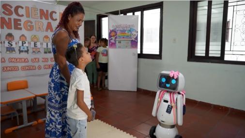 Cena do episódio sobre o Robô Maria